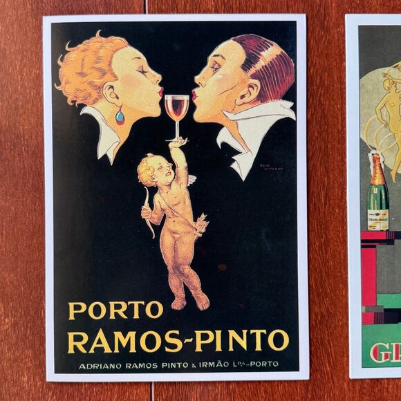 SET of 3 Vintage French Art Cards - 5"x7" - Picture 3 of 5